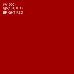 #A10001 - Bright Red Color Image